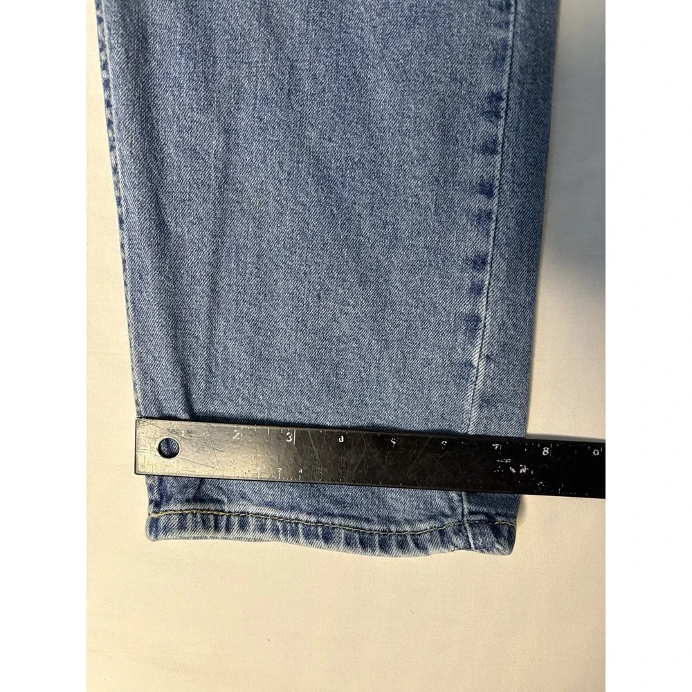 Levi's 502 Denim Jeans Men's Size 38x30 Blue Straight Leg Flat Front